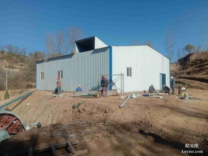 彩钢板储物棚搭建大跨度钢结构彩钢棚养殖棚设计安装