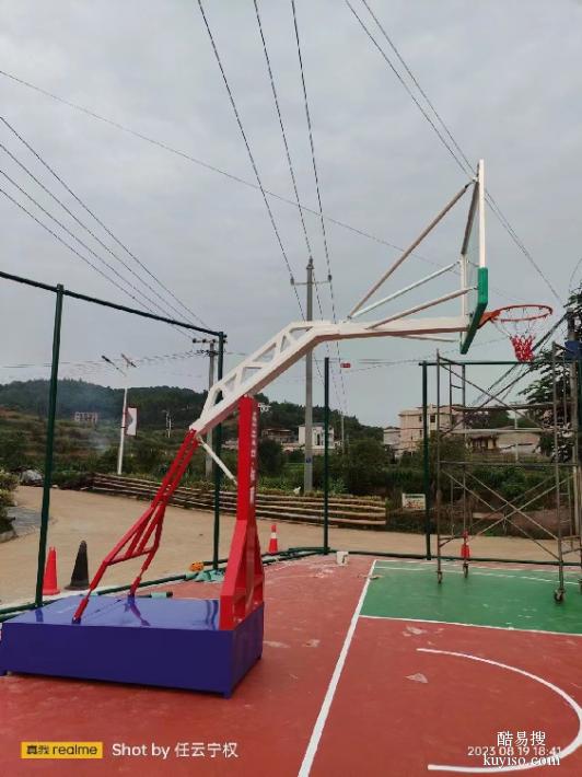 邵阳城步苗族自治县篮球架工厂销售地埋单臂篮球架