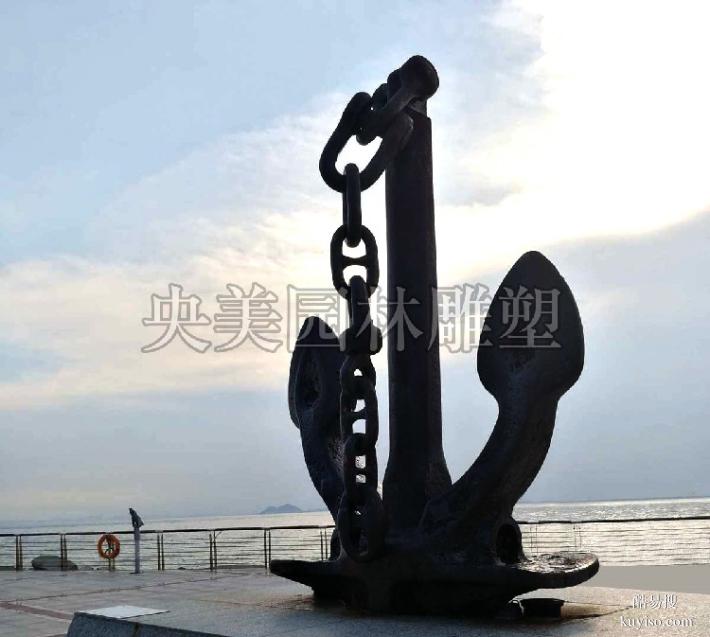 船锚的象征意义,船锚雕塑作品图片