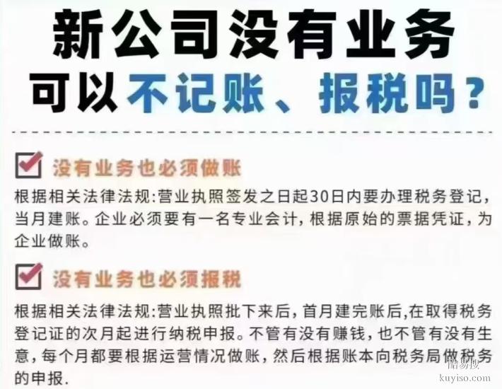 苏州新注册公司没业务是否可以不申报