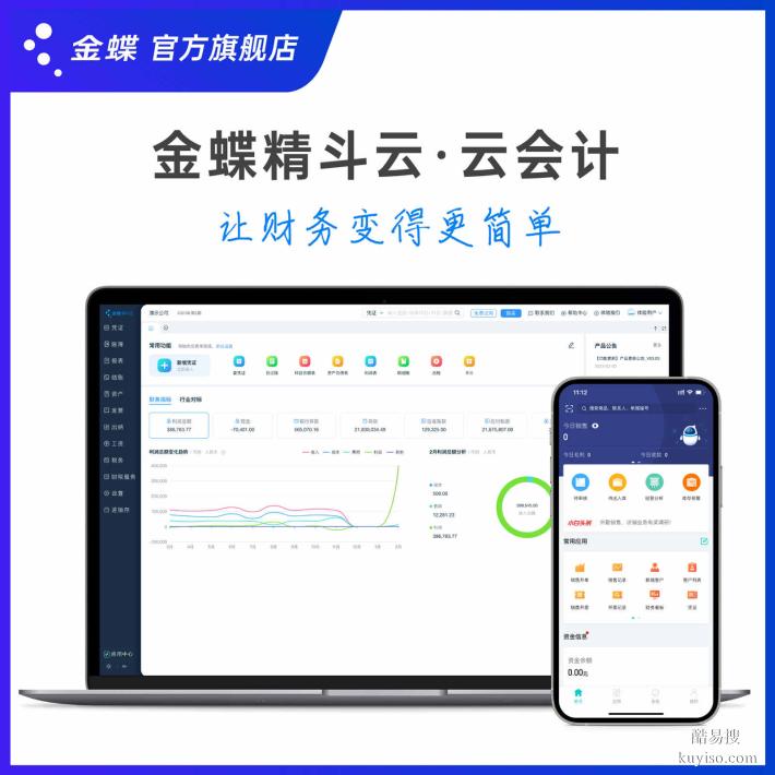 金蝶精斗云 云會計財務(wù)軟件 智能記賬 報表管理