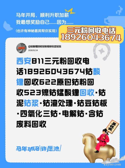 北京科研院校廢料回收189鈷2604鋰3674鎳粉811三元粉鈷酸鋰