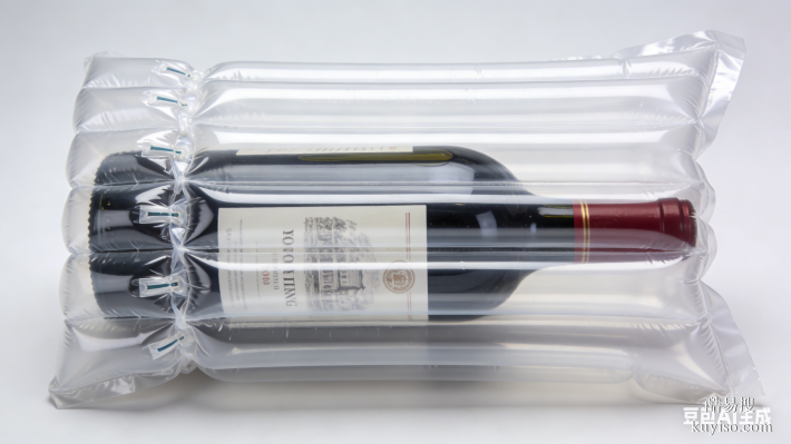 紅酒氣柱袋防震包裝快遞防摔加厚充氣柱白酒運輸防撞氣囊