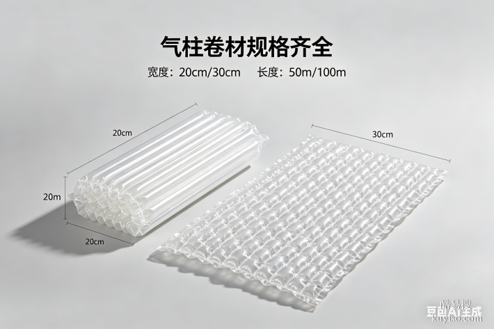 一卷搞定全場景打包｜20cm/30cm寬氣柱卷材（50m/100m長）