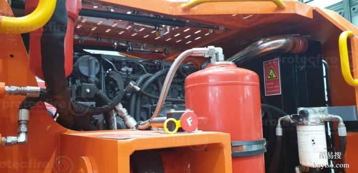液压挖掘机专用灭火设备——港口重型矿车自动灭火装置