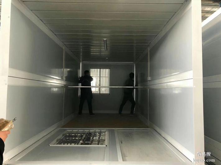 生产定制吴堡玻璃幕墙打包箱工地住人彩钢活动板房