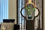 湖南益阳别墅原木家具,原木顶墙柜,橱柜定制金丝胡桃