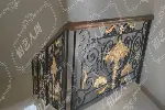 铝艺护栏楼梯铝艺楼梯扶手配件现代栏杆